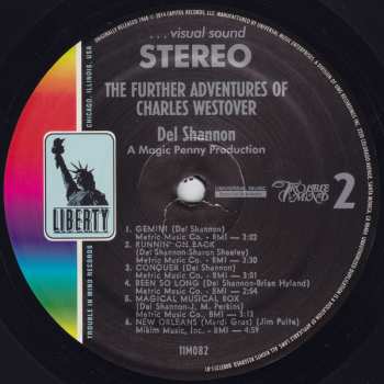 LP Del Shannon: The Further Adventures Of Charles Westover 582864