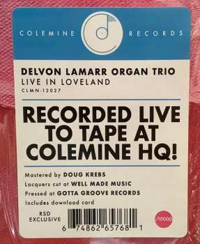 2LP Delvon LaMarr Organ Trio: Live In Loveland! CLR | LTD 640387