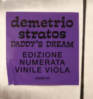 SP Demetrio Stratos: Daddy's Dream LTD | NUM 585713