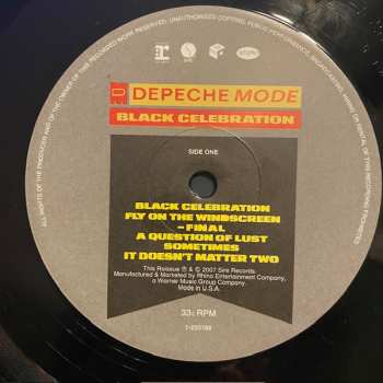 LP Depeche Mode: Black Celebration 642921