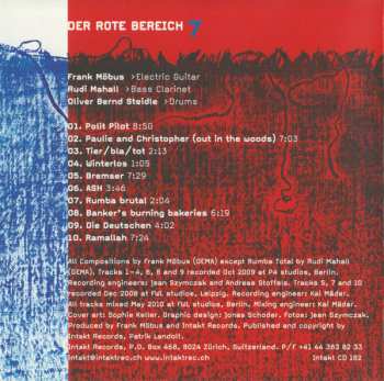 CD Der Rote Bereich: 7 573141