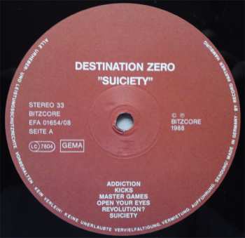 LP Destination Zero: Suiciety 647213