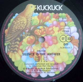 2LP Deuter: Silence Is The Answer / Buddham Sharnam Gachchami 653793