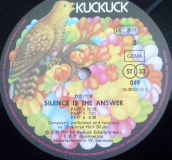 2LP Deuter: Silence Is The Answer / Buddham Sharnam Gachchami 653793