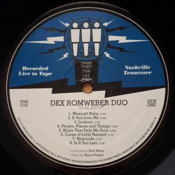 LP Dex Romweber Duo: Live At Third Man 591058