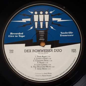 LP Dex Romweber Duo: Live At Third Man 591058