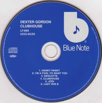 CD Dexter Gordon: Clubhouse LTD 570770