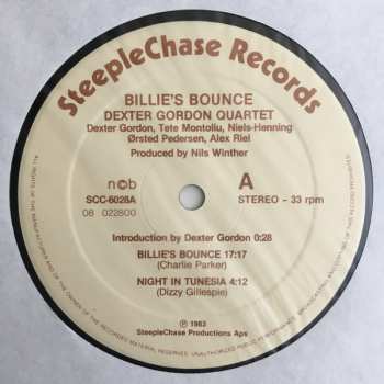 LP Dexter Gordon Quartet: Billie's Bounce 656016