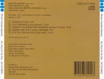 CD Dexter Gordon Quartet: It's You Or No One 341571