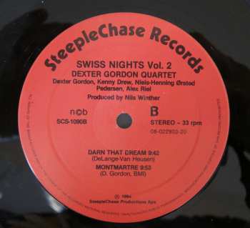 LP Dexter Gordon Quartet: Swiss Nights Vol. 2 460110