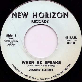 Album Dianne Elliott: 7-when He Speaks