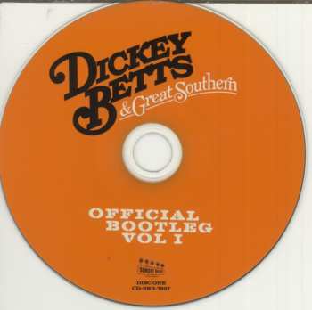 2CD Dickey Betts & Great Southern: Official Bootleg Vol I 648314