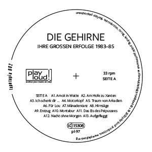 LP Die Gehirne: Tapetopia 002 (Ihre Großen Erfolge 1983-85) LTD 72673