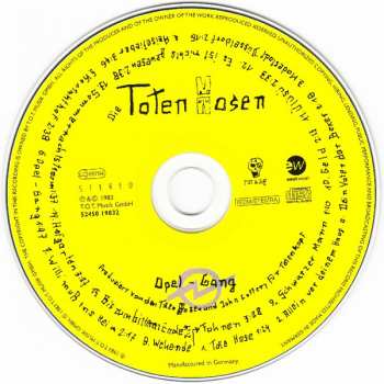 CD Die Toten Hosen: Opel-Gang 309615