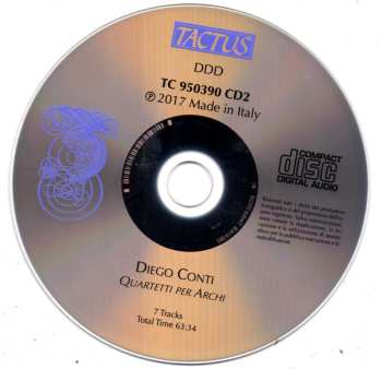 2CD Diego Conti: Quartetti Per Archi 556202