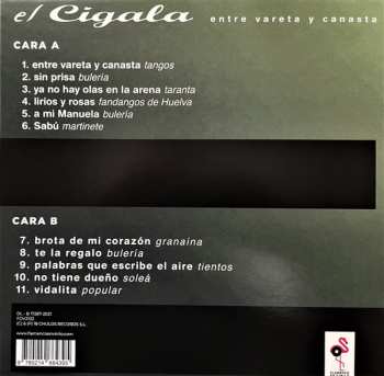 LP Diego "El Cigala": Entre Vareta Y Canasta CLR | LTD 546289