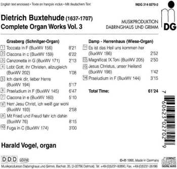 CD Dieterich Buxtehude: Orgelwerke Vol.3 580674