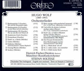 CD Dietrich Fischer-Dieskau: Hugo Wolf Orchesterlieder 325828