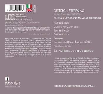 CD Dietrich Stoeffken: Suites & Divisions For Viola Da Gamba 587070