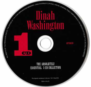 3CD Dinah Washington: The Absolutely Essential 3 CD Collection 91554