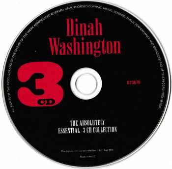 3CD Dinah Washington: The Absolutely Essential 3 CD Collection 91554