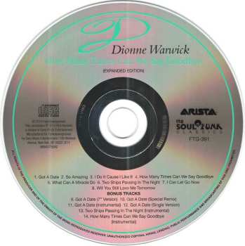 CD Dionne Warwick: How Many Times Can We Say Goodbye 593517