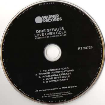 CD Dire Straits: Love Over Gold 630590