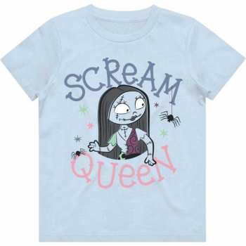 Merch Disney: Dětské Girls Tričko The Nightmare Before Christmas Scream Queen 3-4 roky