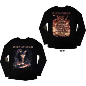 Merch Disturbed: Disturbed Unisex Long Sleeve T-shirt: European Tour '23 Divisive (back Print & Ex-tour) (small) S