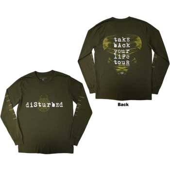 Merch Disturbed: Disturbed Unisex Long Sleeve T-shirt: European Tour '23 Take Back (back Print & Ex-tour) (small) S