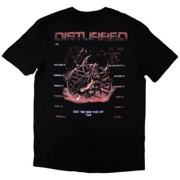 Merch Disturbed: Disturbed Unisex T-shirt: European Tour '23 Medallion (back Print & Ex-tour) (small) S