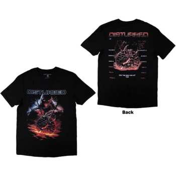 Merch Disturbed: Disturbed Unisex T-shirt: European Tour '23 Medallion (back Print & Ex-tour) (small) S