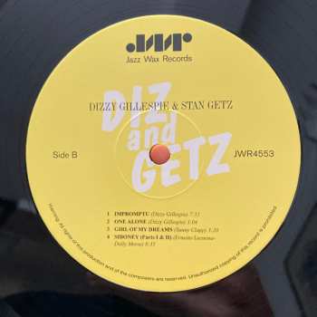 LP Dizzy Gillespie: Diz And Getz LTD 543894