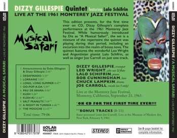 CD Dizzy Gillespie: A Musical Safari (Live At The 1961 Monterey Jazz Festival) 654744