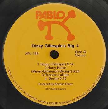 LP Dizzy Gillespie's Big 4: Dizzy Gillespie's Big 4 LTD | NUM 620261