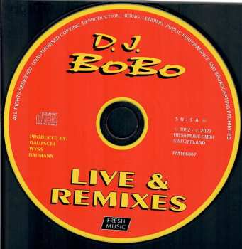 CD DJ BoBo: Live & Remixes 625162