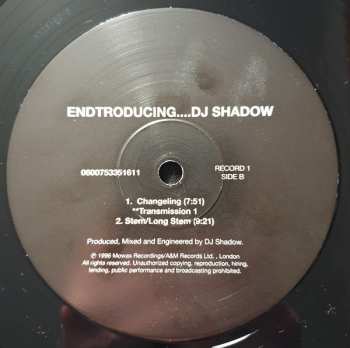 2LP DJ Shadow: Endtroducing... 79880