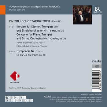 CD Dmitri Shostakovich: Konzert Für Klavier, Trompete Und Streichorchester Nr. 1; Symphonie Nr. 9 559333