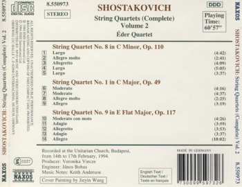 CD Dmitri Shostakovich: String Quartets (Complete) Volume 2 Nos. 1, 8 And 9 260657