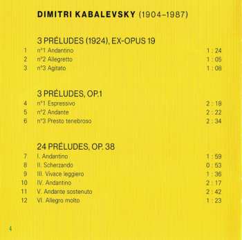 CD Dmitry Kabalevsky: Preludes 575943