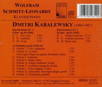 CD Dmitry Kabalevsky: Klaviersonaten 2 & 3; Preludes Op.38   614717