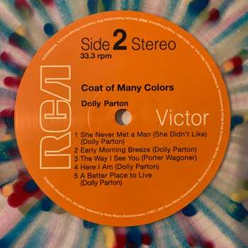 LP Dolly Parton: Coat Of Many Colors CLR 652857