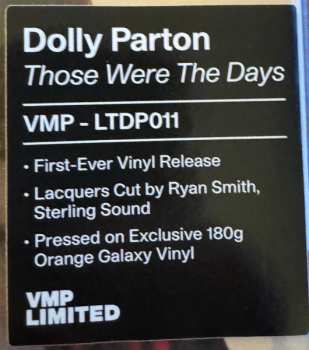 LP Dolly Parton: Those Were The Days CLR 647722