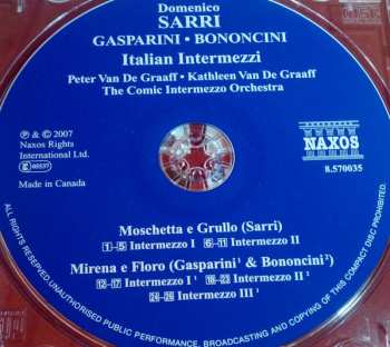 CD Domenico Natale Sarri: Italian Intermezzi 571803