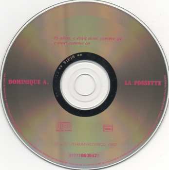 CD Dominique A.: La Fossette 616229