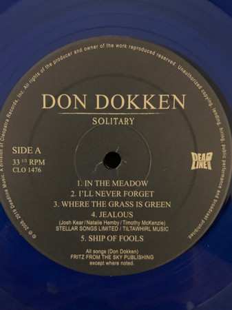 LP Don Dokken: Solitary LTD | CLR 370208