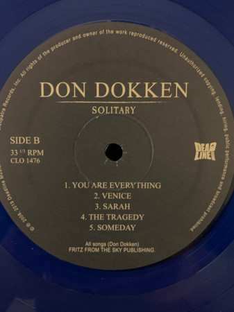 LP Don Dokken: Solitary LTD | CLR 370208