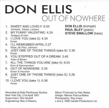 CD Don Ellis: Out Of Nowhere 423263