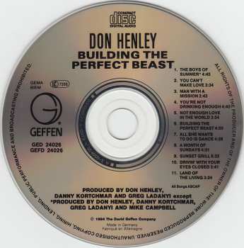 CD Don Henley: Building The Perfect Beast 6077