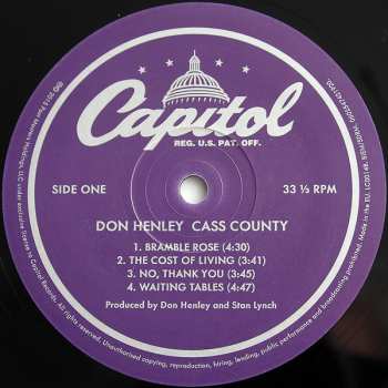 2LP Don Henley: Cass County 6516